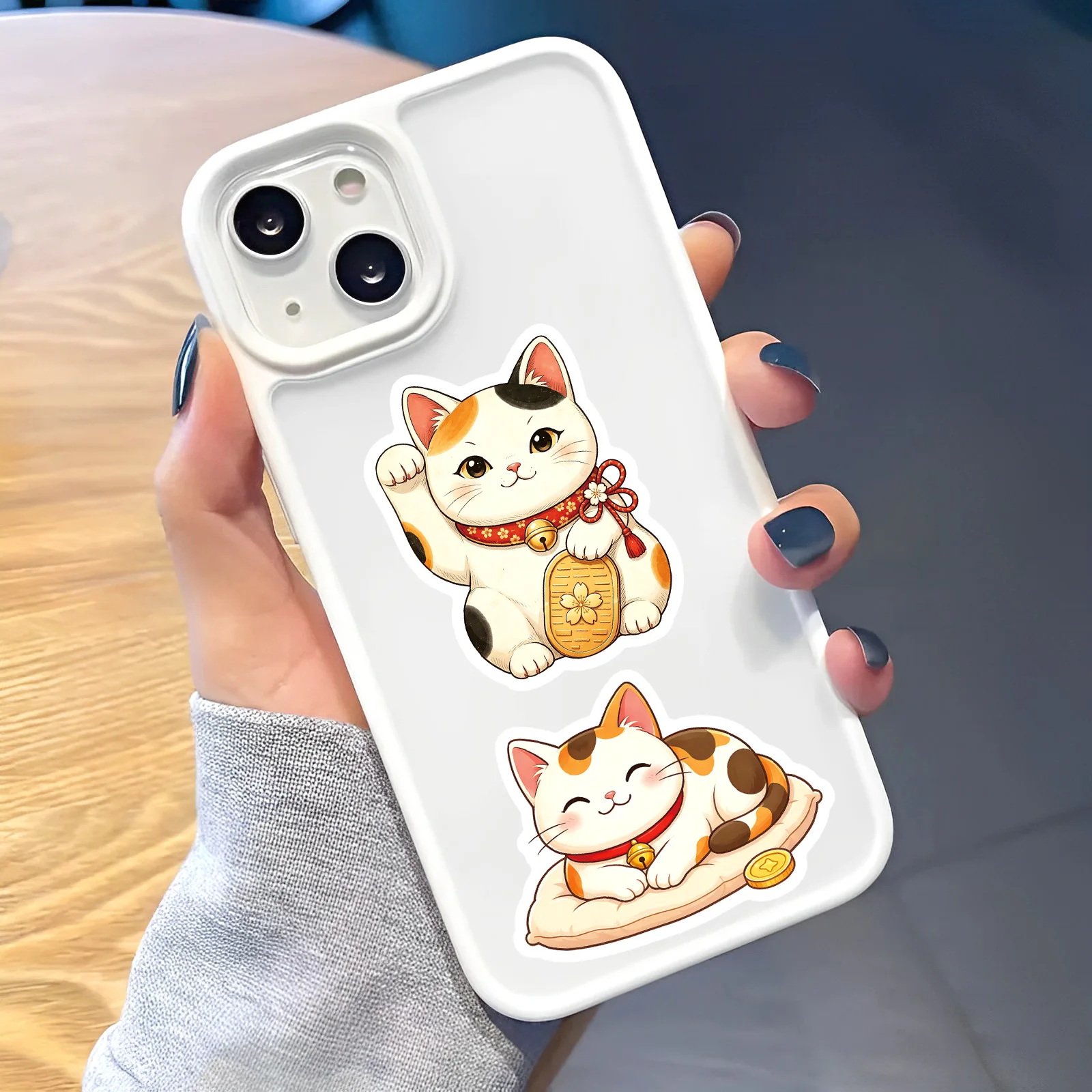 50PCS Japanese Lucky Cat Cartoon Stickers Travel Laptop Skateboard Guitar Graffiti Children Toy Decal Sticker