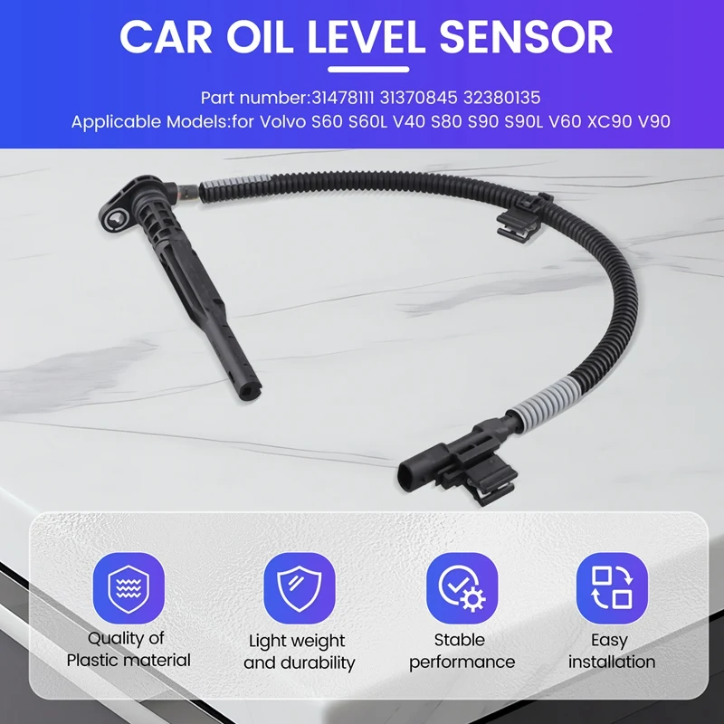 31478111 31370845 32380135 Oil Level Sensor Oil Pan Sensor For Volvo S60 S60L V40 S80 S90 S90L  XC90 V90