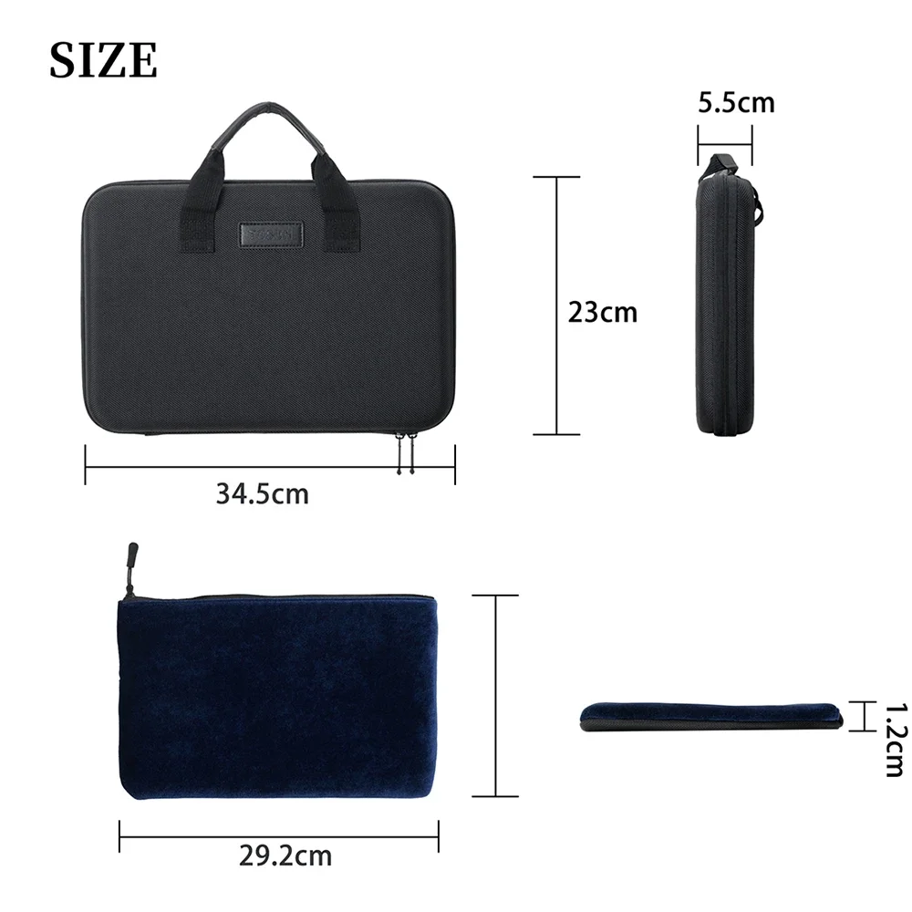 الساكسفون المعبرة صندوق تخزين الكلارينيت المخملية حالة إيفا حقيبة يد ل سوبرانو/ألتو/تينور ساكس آلات النفخ الملحقات