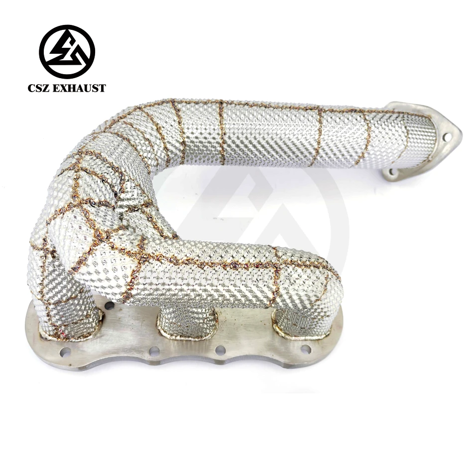 CSZ Exhaust Manifolds For Porsche 987.2 2.9L 3.4L Boxster Cayman 2009-2012 Long Tube Sport Headers Straight Pipe
