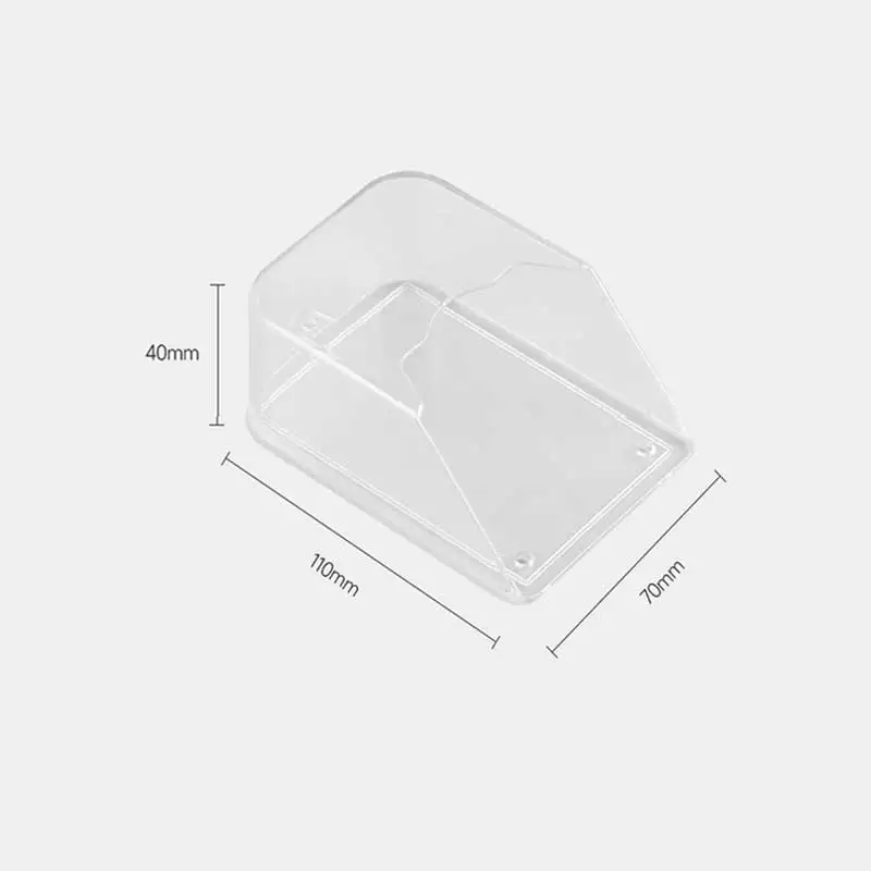 SIXWGH Universal Acrylic Transparent Doorbell Button Protective Box Waterproof for Outdoor Indoor Use-for House Apartment Hotel