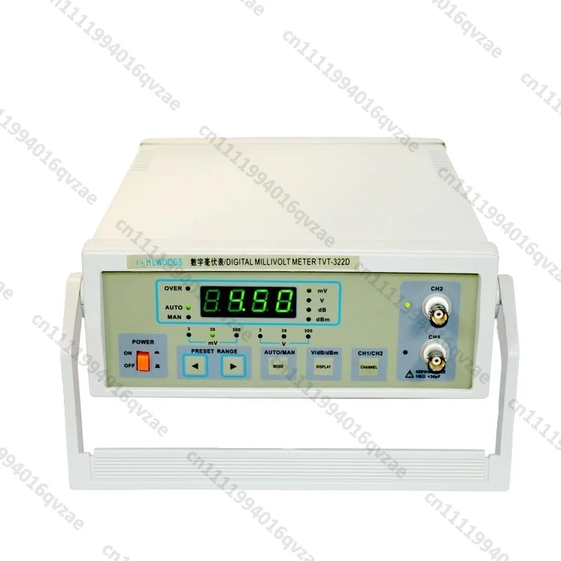 TVT322D Digital Millivolt Meter 30 Microvolt 300V Voltage Test AC Dual-channel Digital Display Millivolt Meter