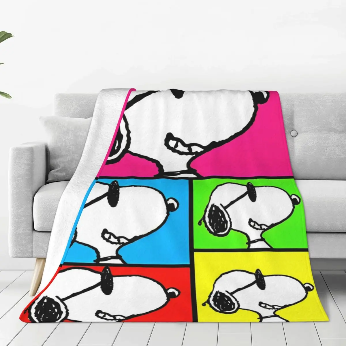 Snoopy Peanuts Blanket Warm Soft Comfortable Plush Throw Blanket For Home Decor Camping Flannel Bedspread Bed Cover