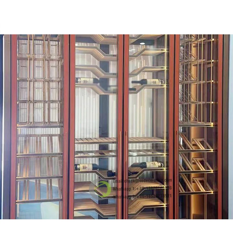 

Коммерческий дизайн, деревянная витрина, роскошная настенная большая полка для вина, погреб, стеклянный дисплей для виски, винная стойка, шкаф для дома