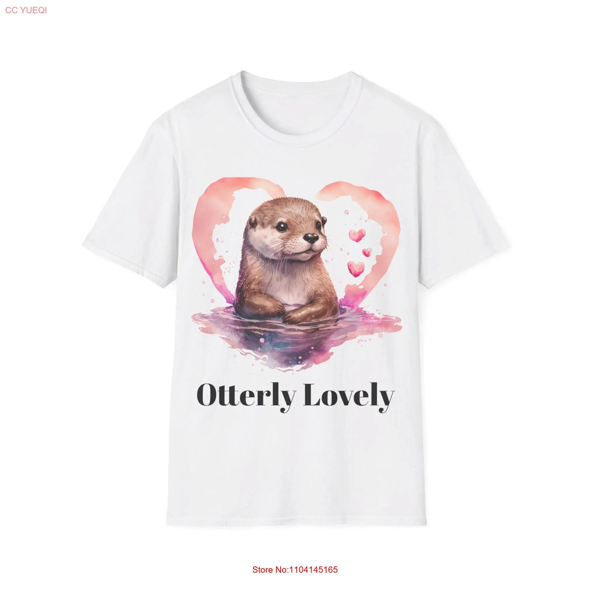 Otterly Lovely T Shirt for Otter lovers long or short sleeves