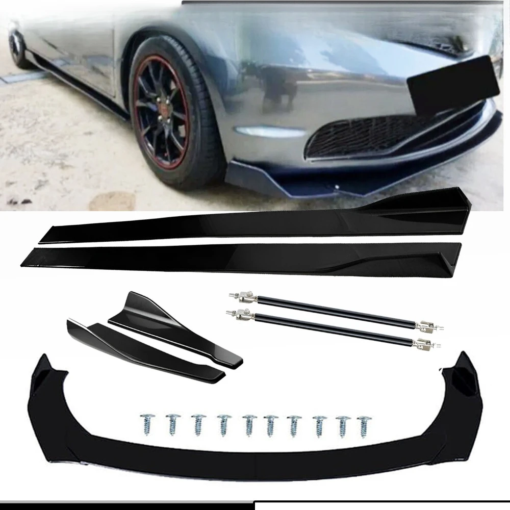 

For Honda Fit Jazz Hatchbac Front Splitter Bumper Lip Spoiler Bod Kit Side Skirt United States