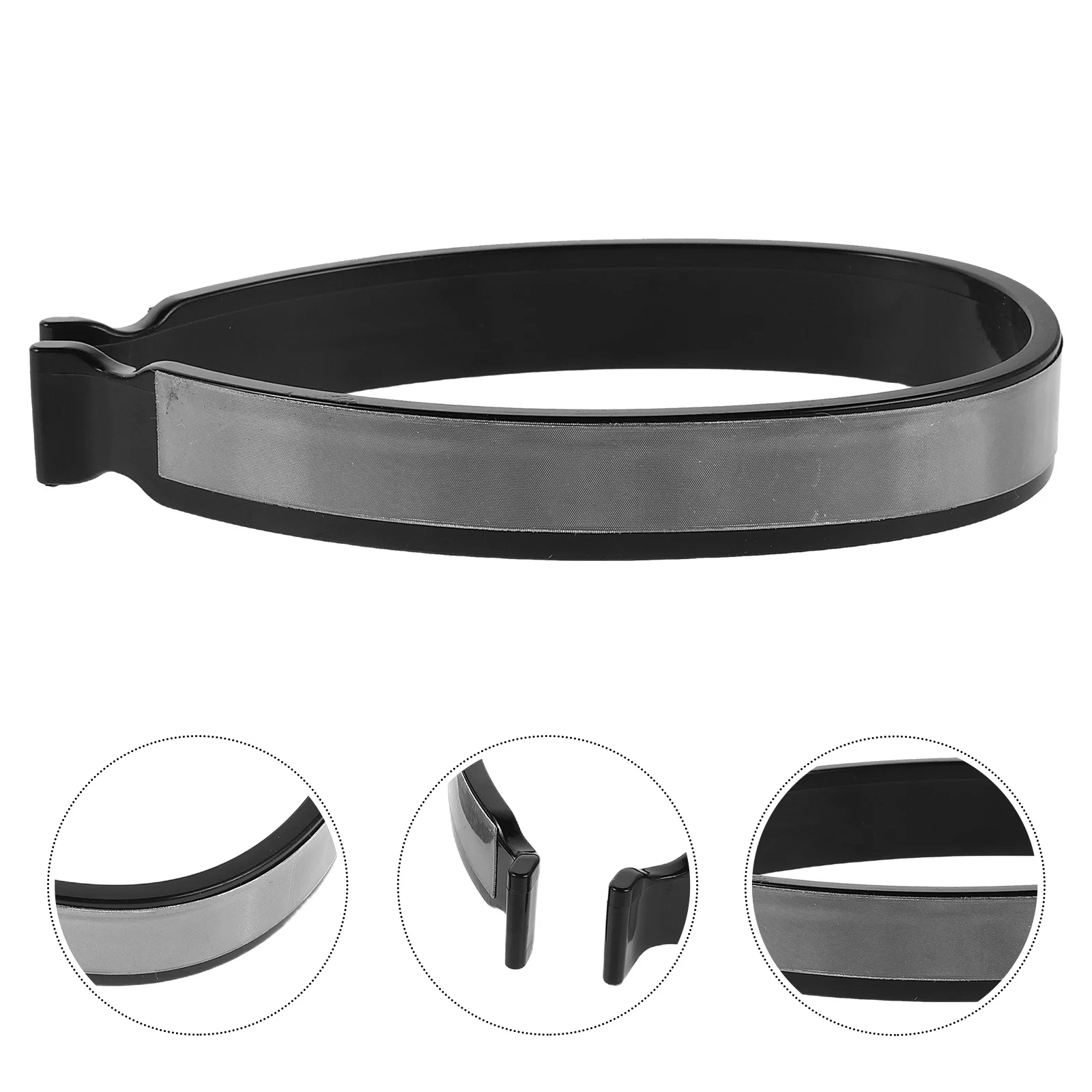 

2Pair Wide Gray Reflective Cycling Trouser Clip Pant Leg Cuff Clip Bike Trouser Clips Night Safety Band for Outdoor Cycling