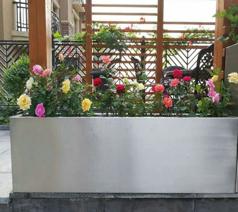 

Maorong Customized Size Modern Garden Large Rectangular Planter Box