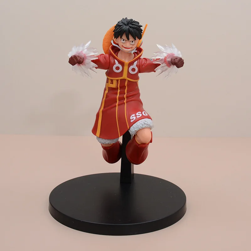 18cm Sea Thief King Egg Head Island Luffy Series Theater Edition Battle Style Luffy Model Ornament Decoration