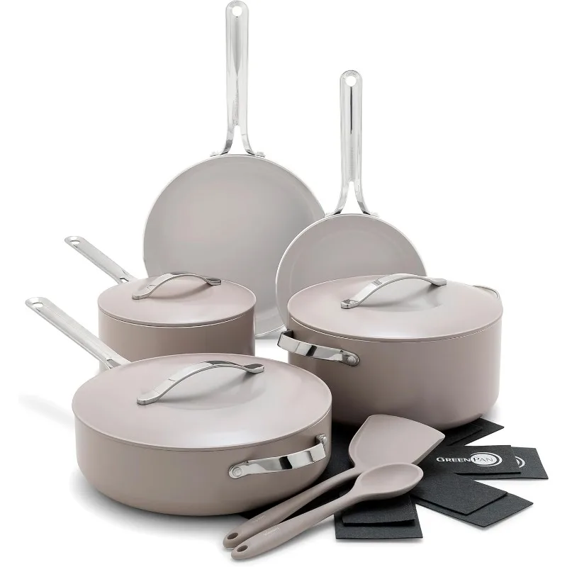 

Cookware set, healthy ceramic non-stick pan, suitable for induction cooker, dishwasher and oven