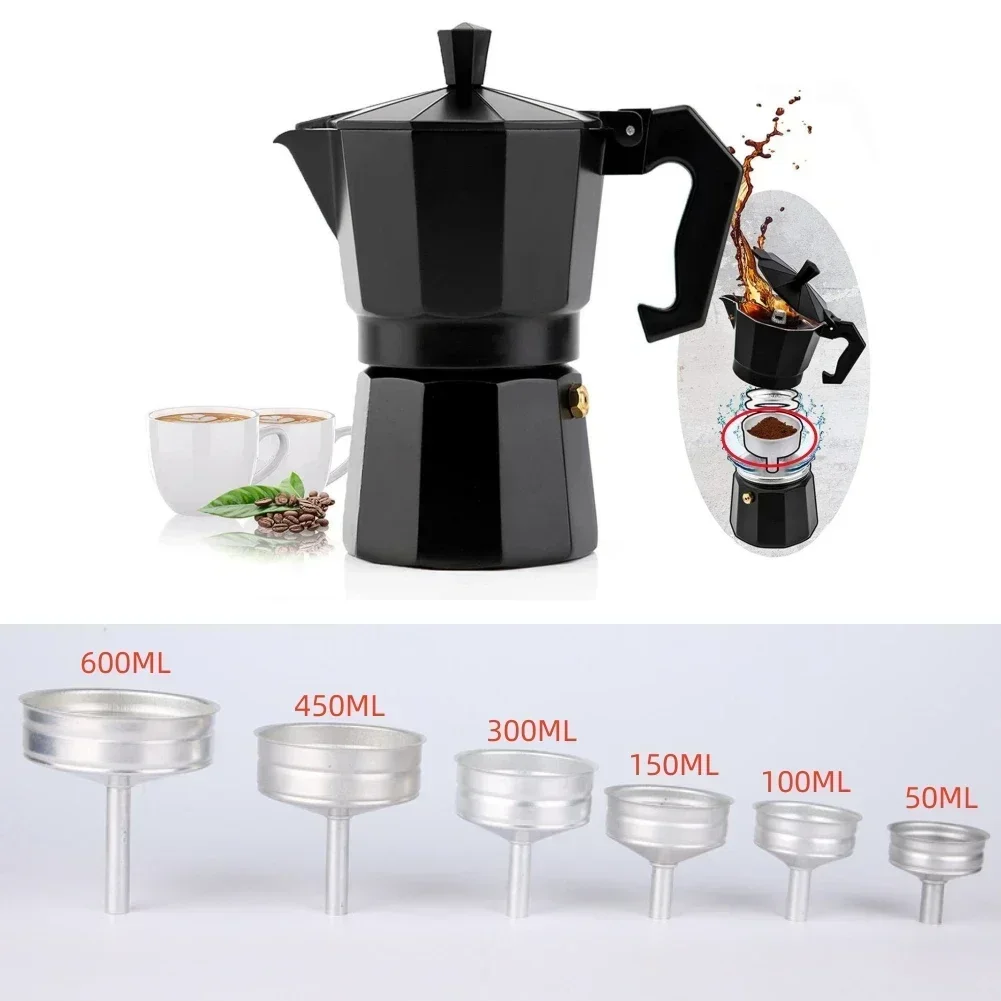 Funnel Moka Funnel Coffee Maker Tools Filter Replacement For Espresso Coffee Funnel Filter Plate 50ML-600ML Brand New