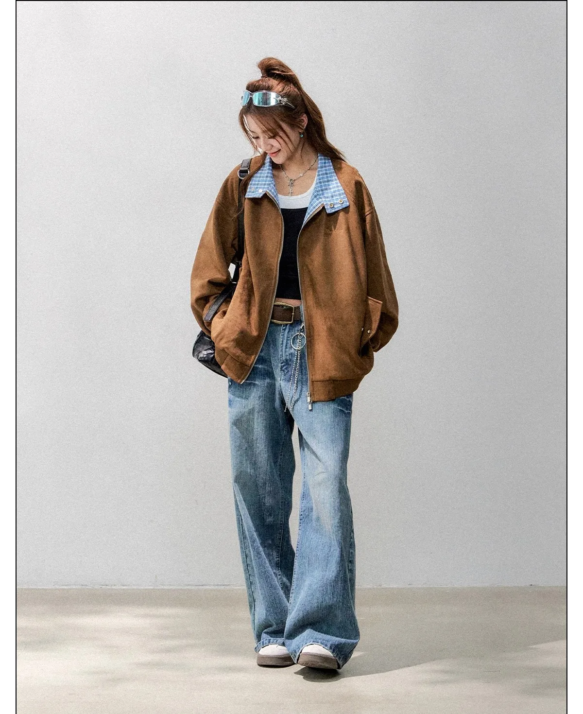 Checkered Patchwork For Women, The Latest Autumn Baseball ,Casual 2026