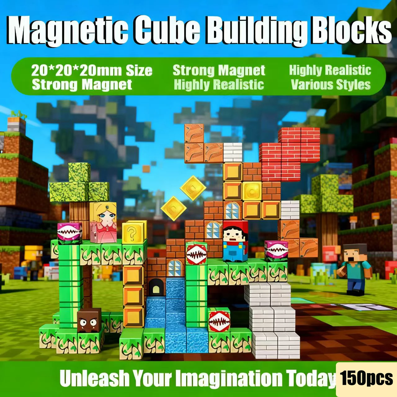 

Мой магнитный мир, магнитные строительные блоки, развивающие игрушки для детей - подарки своими руками для девочек в возрасте от 3 лет и старше