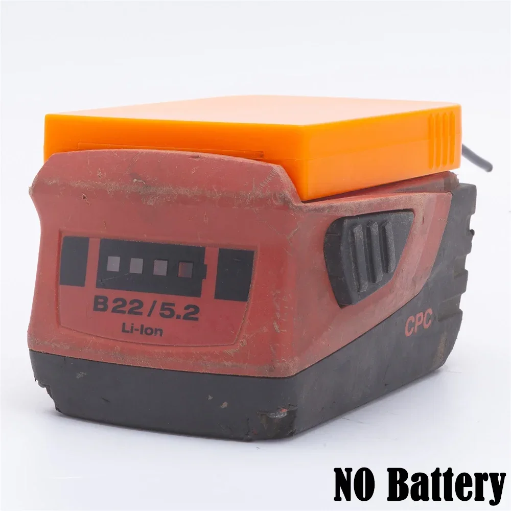 Battery DIY Adapter For HILTI 22V B22 Li-ion Battery Wireless Power Wheel Connector Robotics 14AWG (Batteries not included)