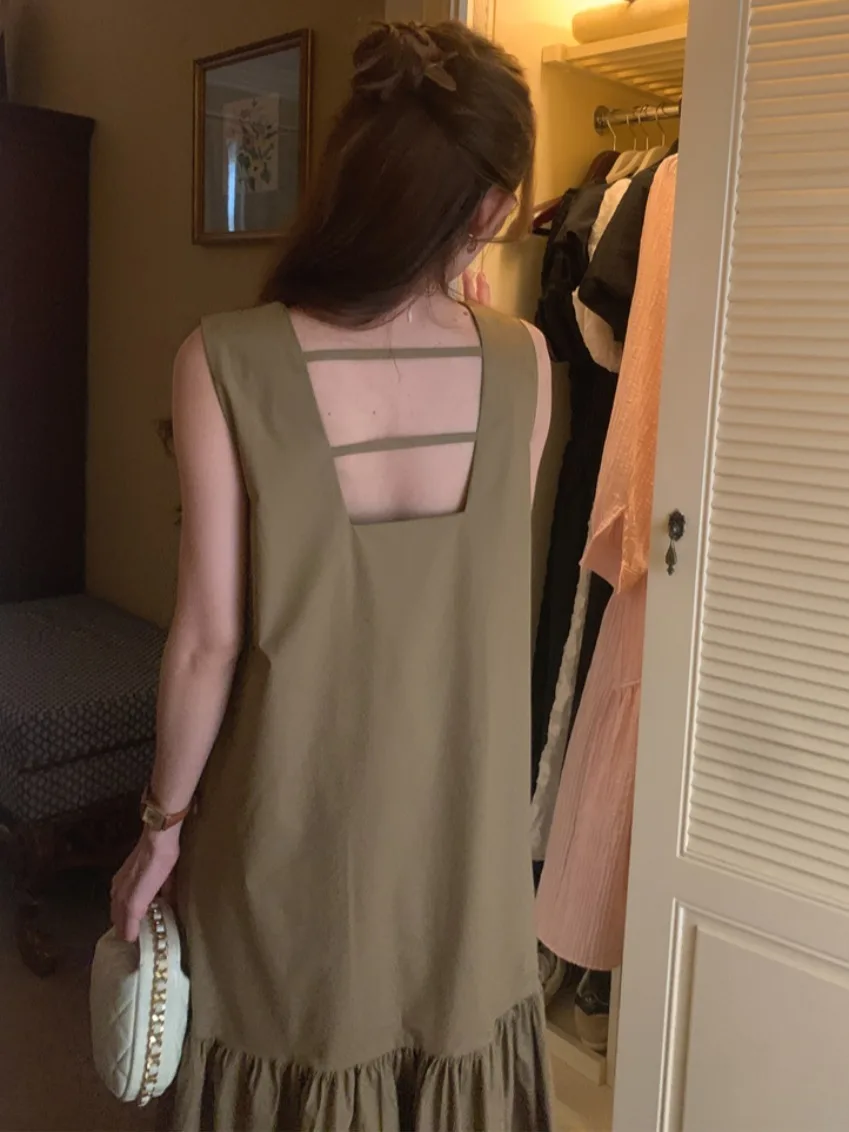 เสื้อกั๊กผู้หญิงสไตล์วินเทจลำลอง ผ้าลูกไม้ผสมผสาน ทรงหลวม สไตล์สบายๆ สำหรับฤดูใบไม้ผลิ ฤดูใบไม้ร่วง ฤดูหนาว และฤดูร้อน