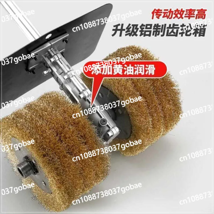 Derusting machine Hand push flat steel plate wire wheel grinding I-beam polishing machine Large