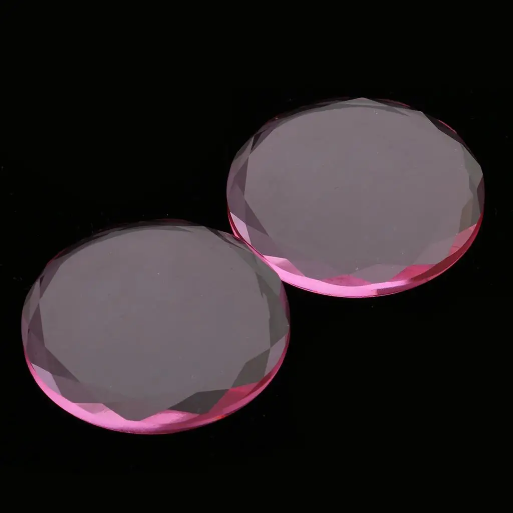 Glass Eyelash Extension Supplies Palette Pink Lash Adhesive Holder Tray for Professional Lash Artists