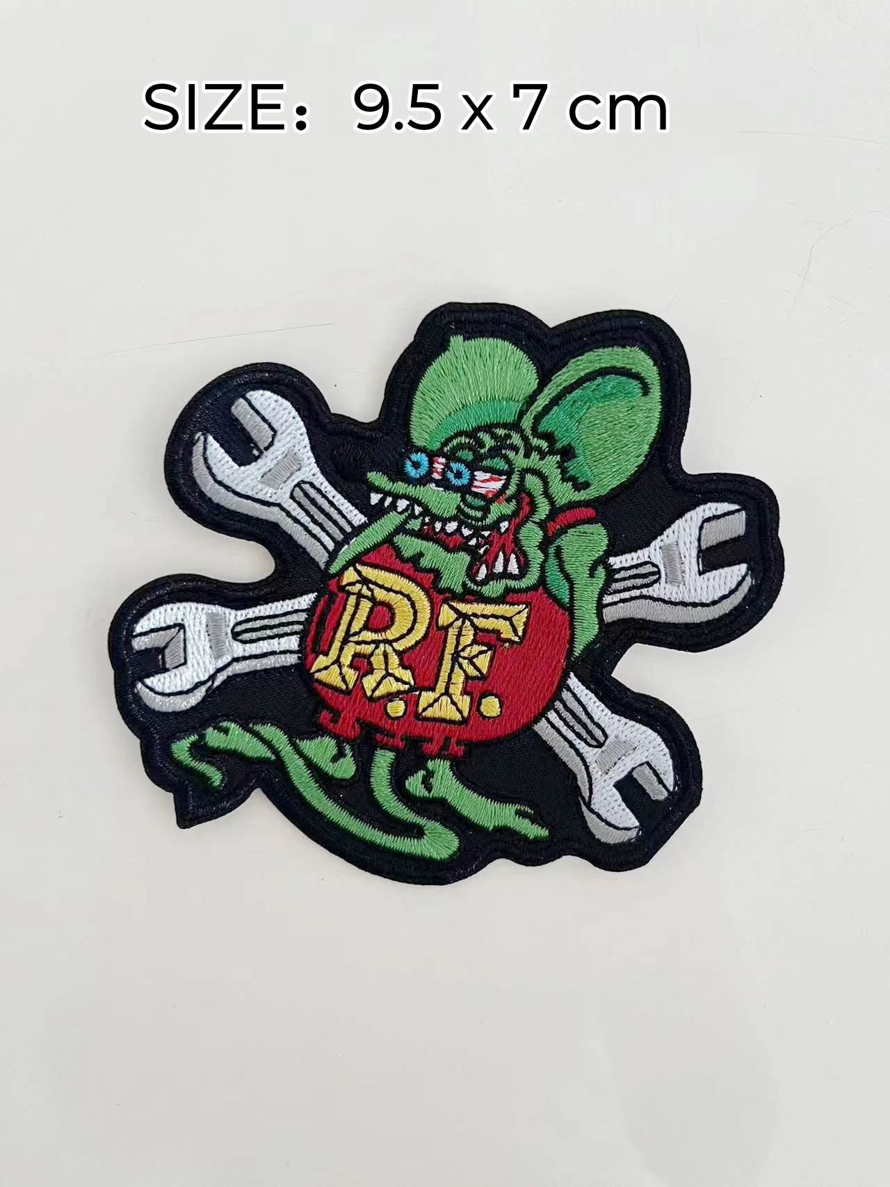 7PCS Patches Bikers iron sew on Rat fink Ratfink Japanese Repari