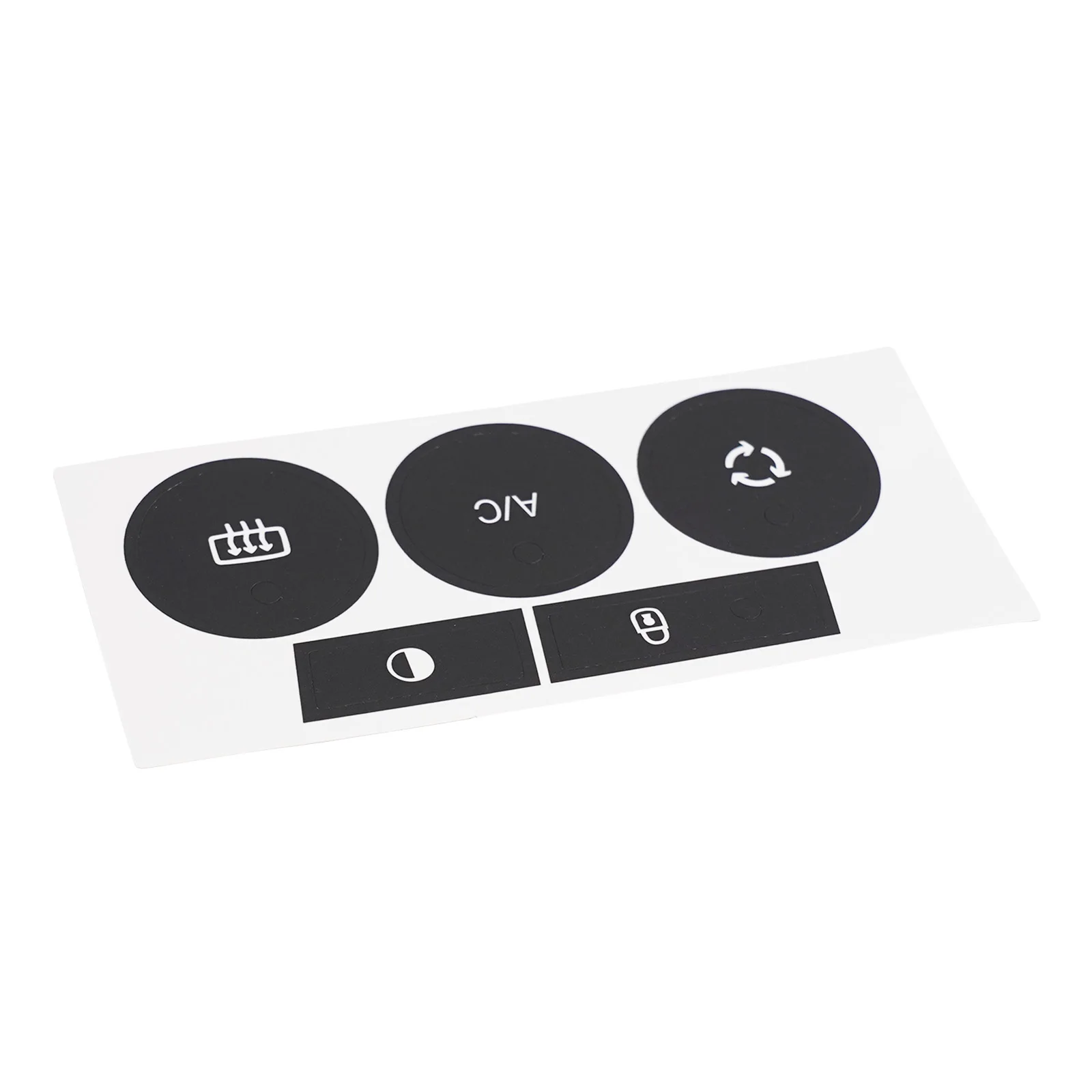 C4 Button Stickers C4 A/C Control Button Repair Abscission Resistant Black Overlay Firm Adhesion For C4 2014-2018