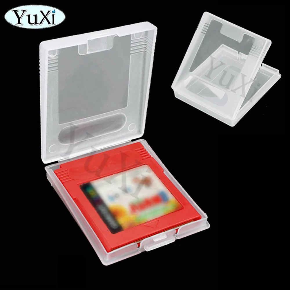 5 pçs casos de cartucho de jogo para gameboy cor gbc gbp plástico transparente caixa de cartucho de cartão de jogo protetor para gameboy bolso