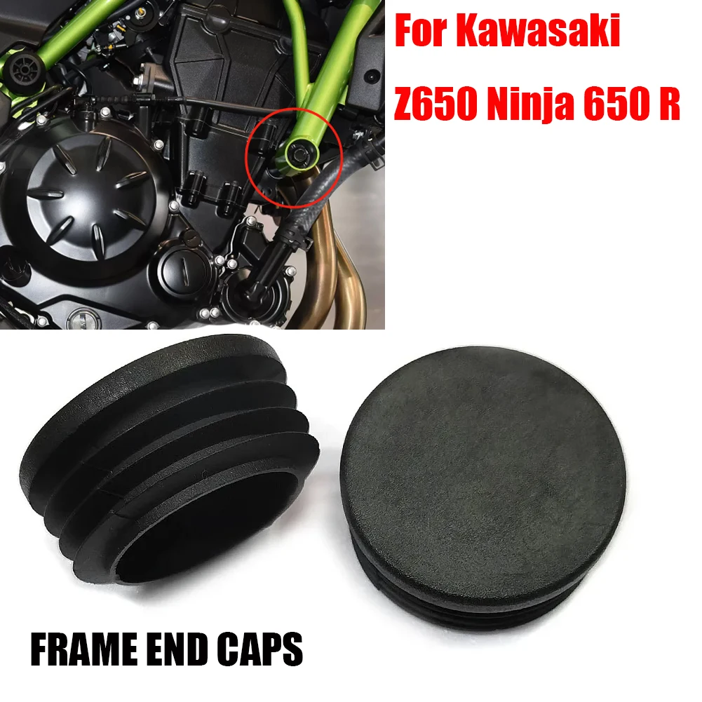 2 PCS For Kawasaki Z 650 Z650 Ninja 650 Ninja 650R 2017- Body Frame Hole Cover Caps Plug Decorative Frame End Caps