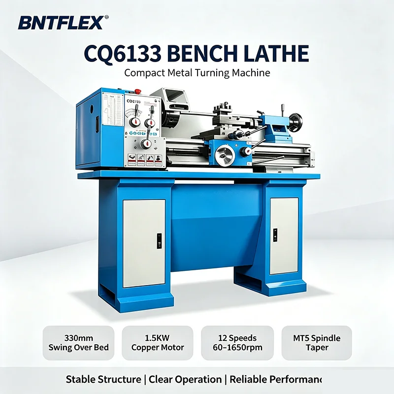 CQ6133 High Power Metal Lathe for Home Use Desktop Precision Machine Tool Small Machining Industrial Lathe