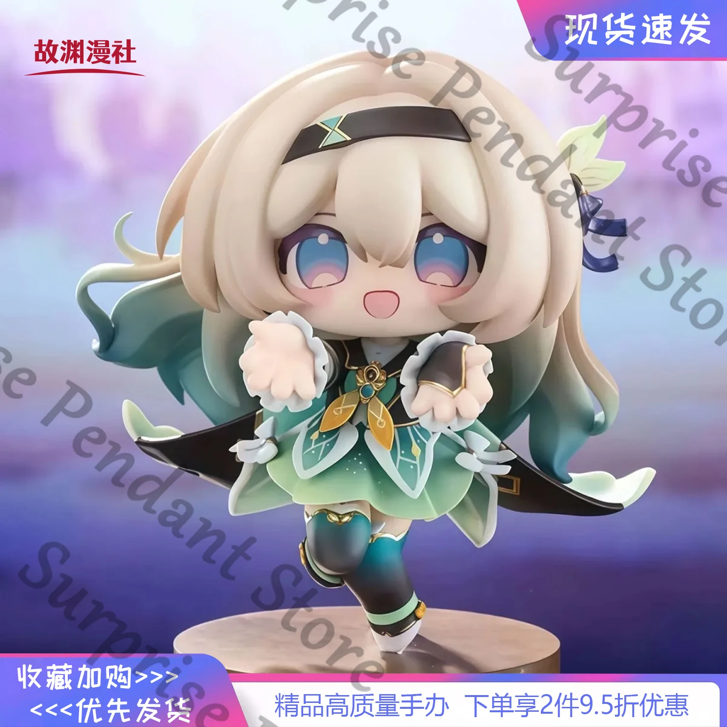 هونكاي: Star Rail Firefly q-version نموذج يدوي الصنع عنصر رباعي زخرفة سطح المكتب عالية المظهر