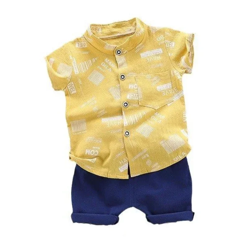 

New Summer Baby Clothes Suit Children Boys Shirt Shorts 2Pcs/Sets Infant Outfits Toddler Casual Sports Costume Kids Tracksuits