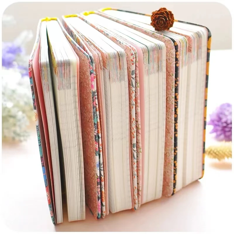 Korean Kawaii Vintage Flower Schedule Yearly Diary Weekly Monthly Daily Planner Organizer Paper Notebook A6/A5 Agendas