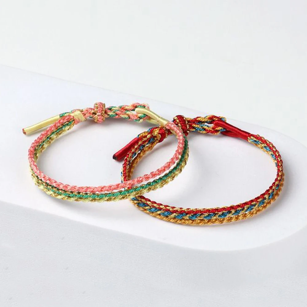 

Handmade Red Lucky Knot Bracelet Rope Lucky Bangle Girl Wishing For Love Happiness Friendship Peace With A Rope Bracelet Women