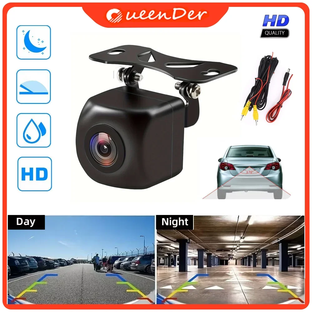 QueenDer  AHD Car Rear View Camera HD Reverse Parking Video Monitor Waterproof Backup Night Vision Lens for Car Radio Mp5