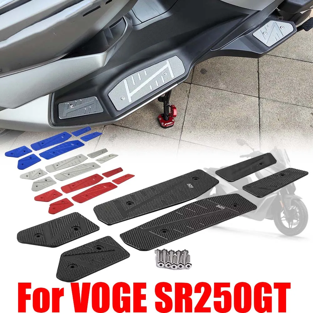 For VOGE SR 250 GT SR 250GT SR250GT LX250T Accessories Foot Rest Plate Pads Peg Footrest Foot Pedals Step Footboard Footpads