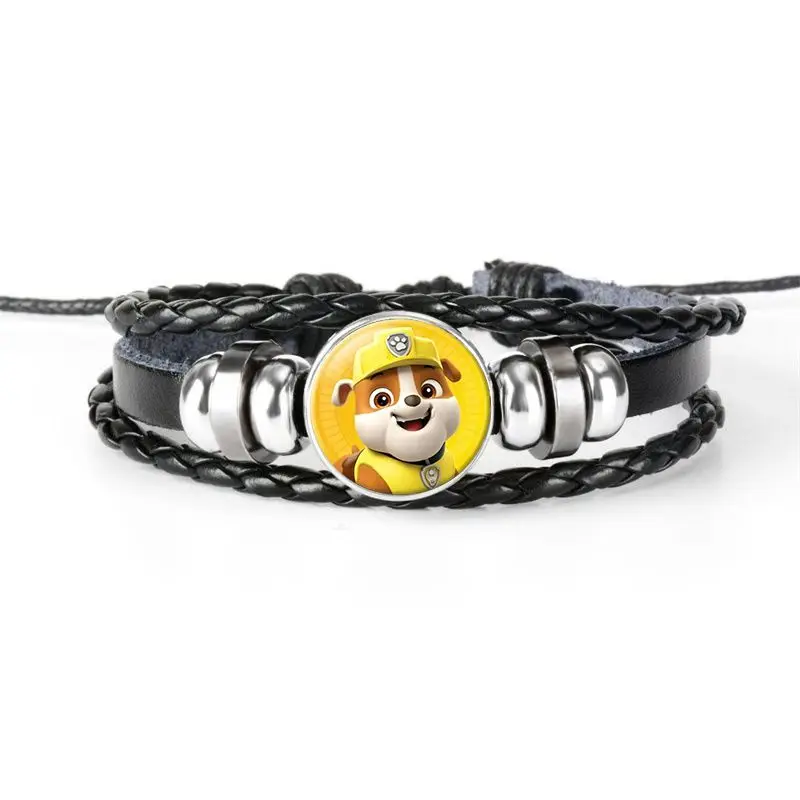Paw Patrol Time Gem Leather Bracelet for Kids Gift Boys Girls Christmas Birthday Present Party Favor Toys for Childrens Day view 2