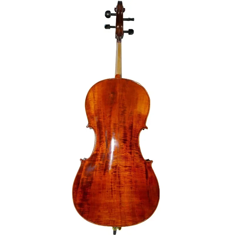 

High-end handmade solid wood, tiger skin pattern, student, premium material pattern cello