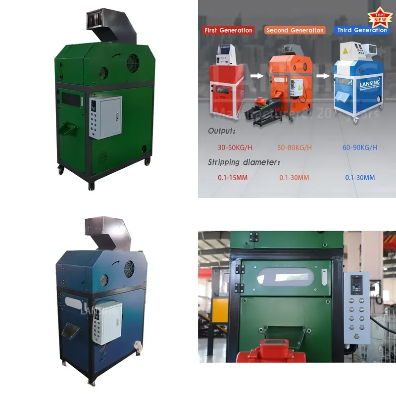 2026 Hot LANSING Small Copper Cable Recycling Equipment Granulator Machine Mini Cable Shredder Copper Wire Granulator Machine