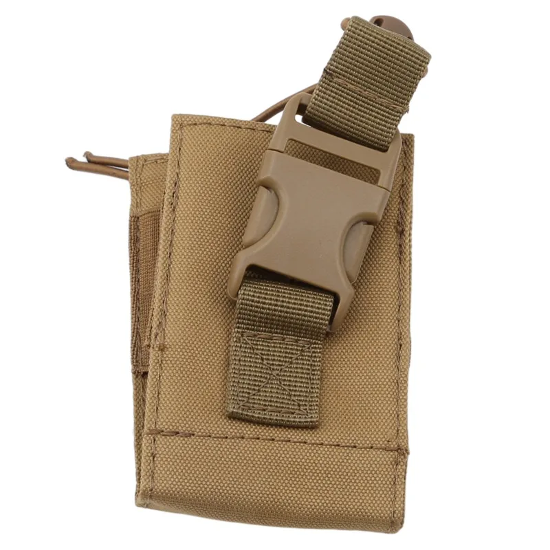 2024 Tactical Radio Pouch Hunting Walkie Talkie Holder Interphone Hanging Bag Molle Nylon Magazine Pouch Pocket Caza