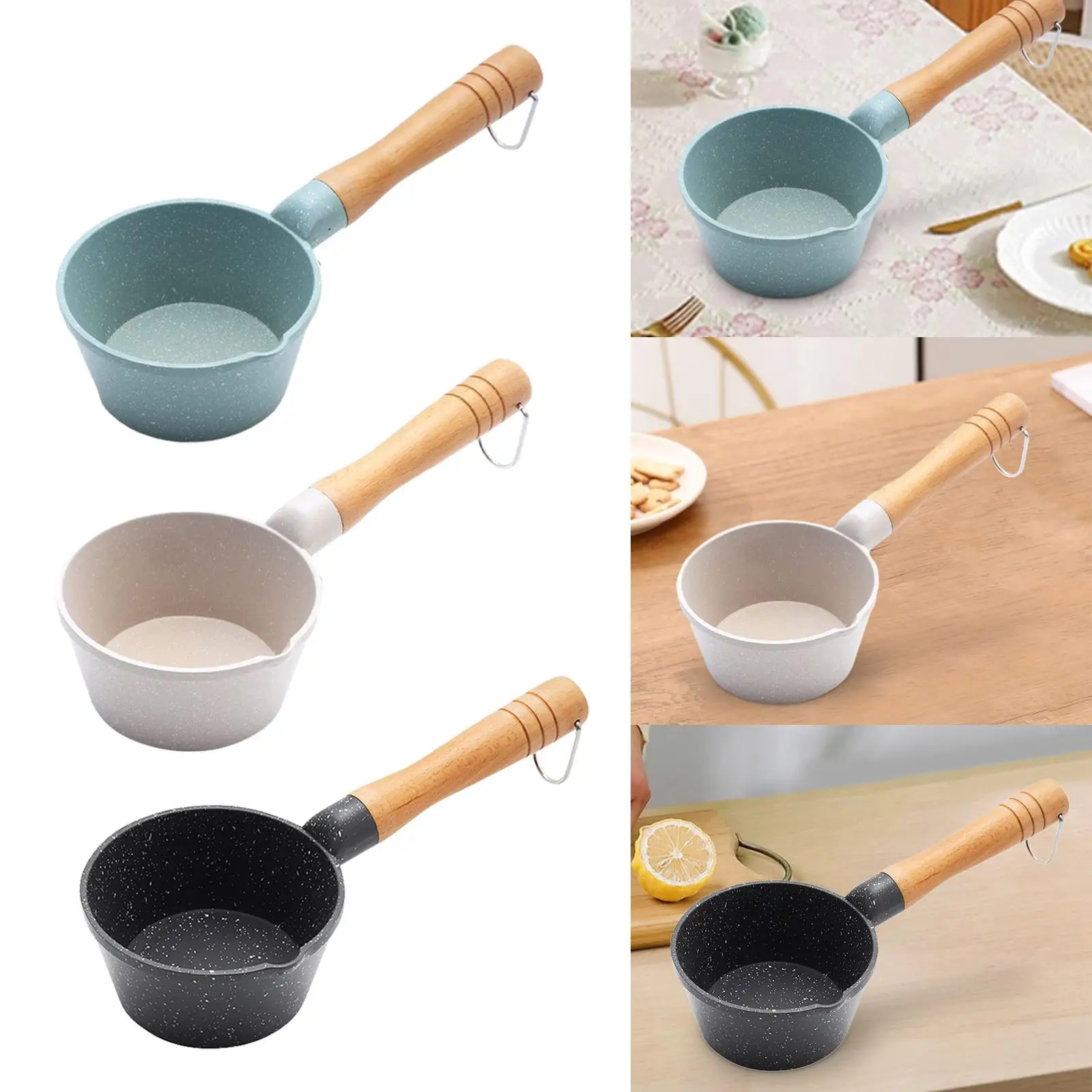 Kitchen Small Milk Saucepan 10cm Multifunctional Non-Stick Saucepan for Cooking