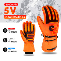 Heated Motorcycle Gloves Electric Rechargeable Battery Heat Gloves Touchscreen Waterproof  Motorcycle Winter Warm Heated Gloves