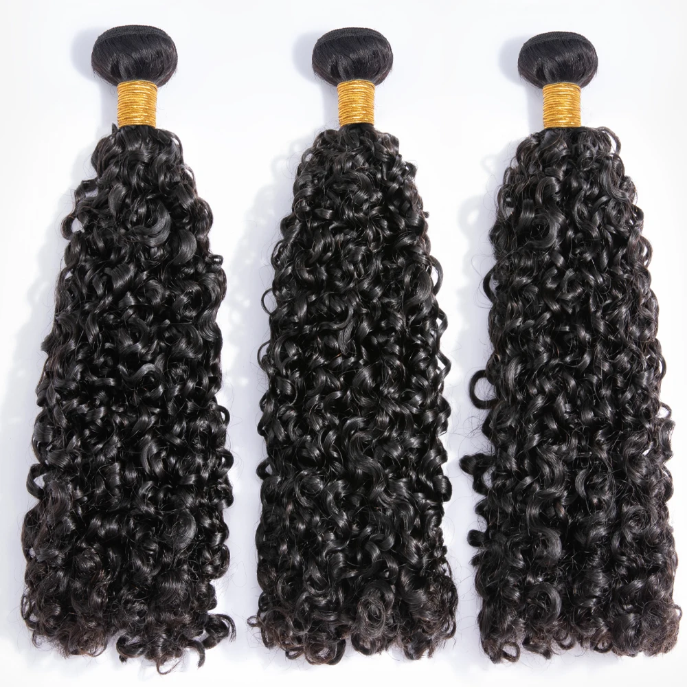 Extensions de Cheveux Brésiliens Naturels Indiens Crépus et Bouclés, Mèches en Vrac pour Tressage en Spirale, Non Traités, 10A