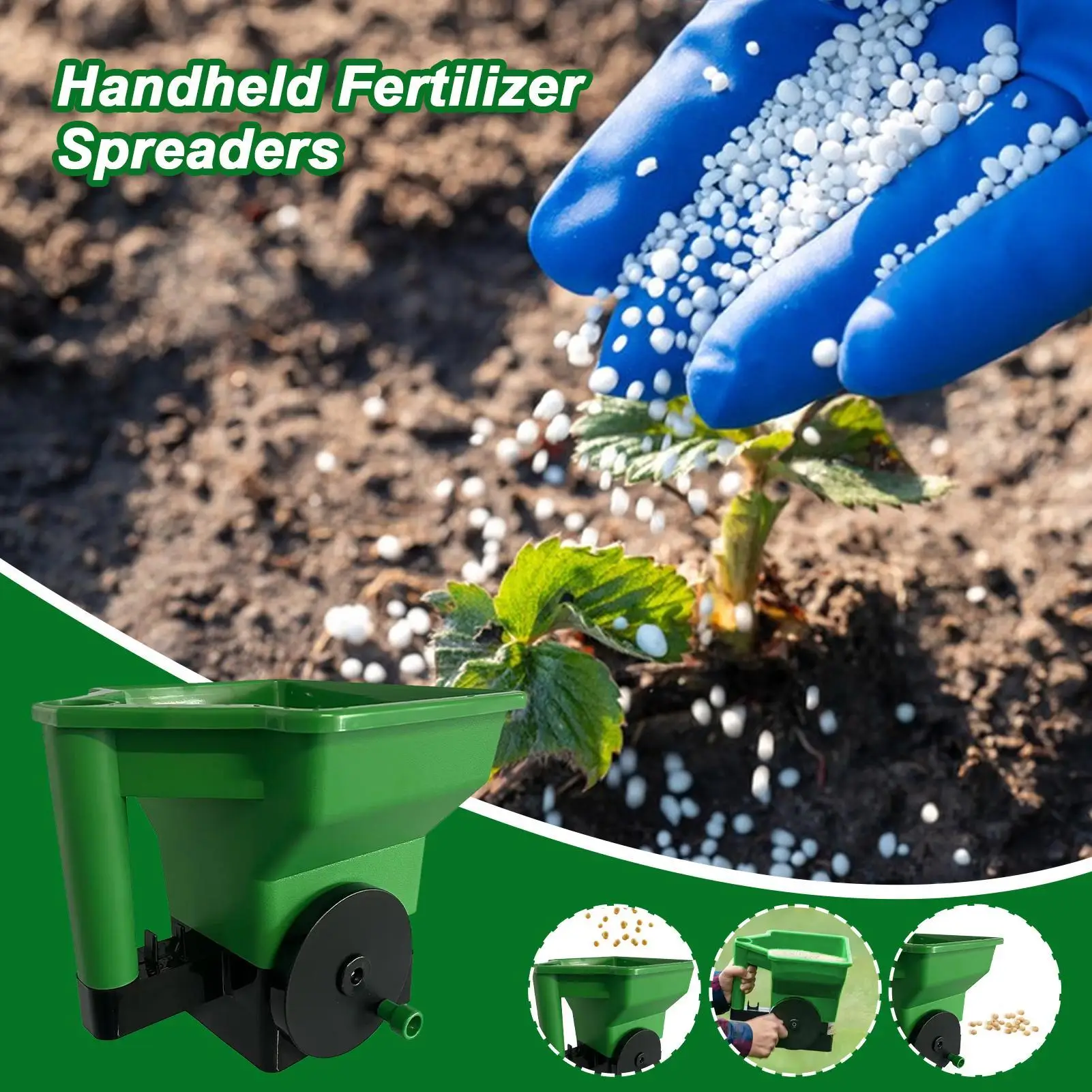 

Ручной разбрасыватель удобрений, портативный ручной дозатор, малогабаритное оборудование для внесения удобрений на сельскохозяйственные угоды и в саду