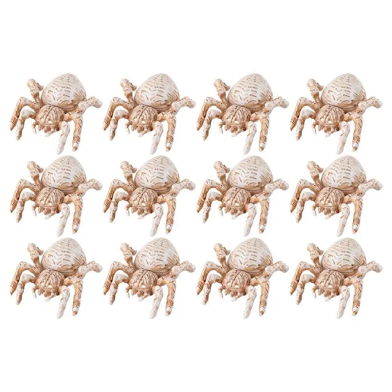 

Halloween Spider Lights 12pcs Battery Powered Halloween Lights In Spider Shape Multifunctional Halloween Decors Button Control