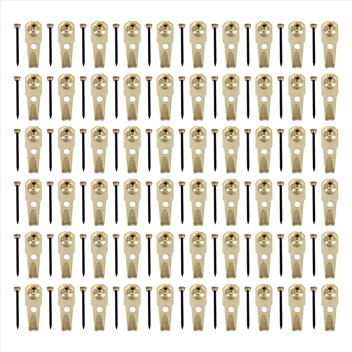 ABBQ SALE 60 Pcs 30 Lb Picture Hangers with Nails Photo Frame Hanger Hooks Picture Hanging Nails for Hanging Clock