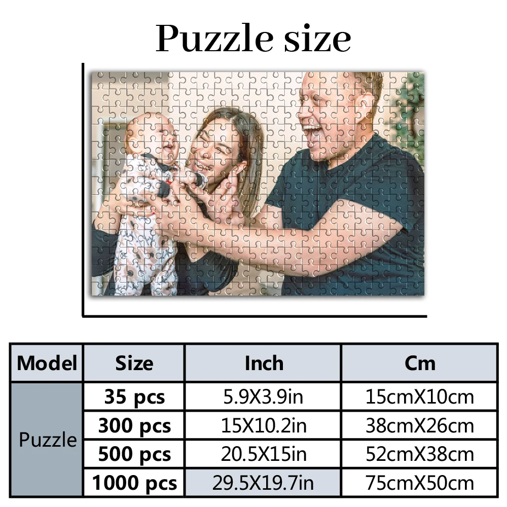 Personalized Custom Photo Puzzle Customize Custom Handmade Birthday Gift, Personalized Gift, Memento, Celebration, Custom Puzzle