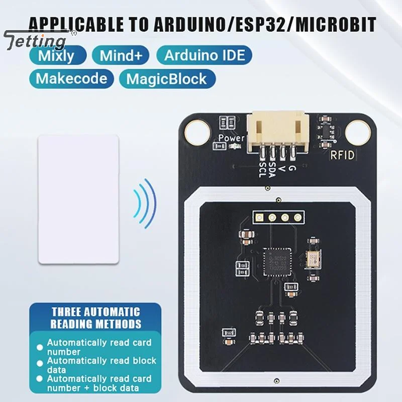 NFC RFID Module RC522 MFRC-522 PN532 RDM6300 Kits S50 13.56 Mhz 125Khz With Tags I2C Write & Read For ESP32/Microbit
