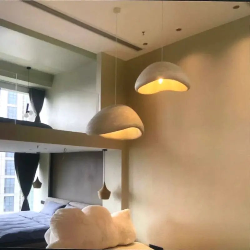 Modern Wabi-Sabi Chandeliers Cloud Pendant Light Minimalist Hanging Lamp for Living Dining Room Kitchen Island Hallway