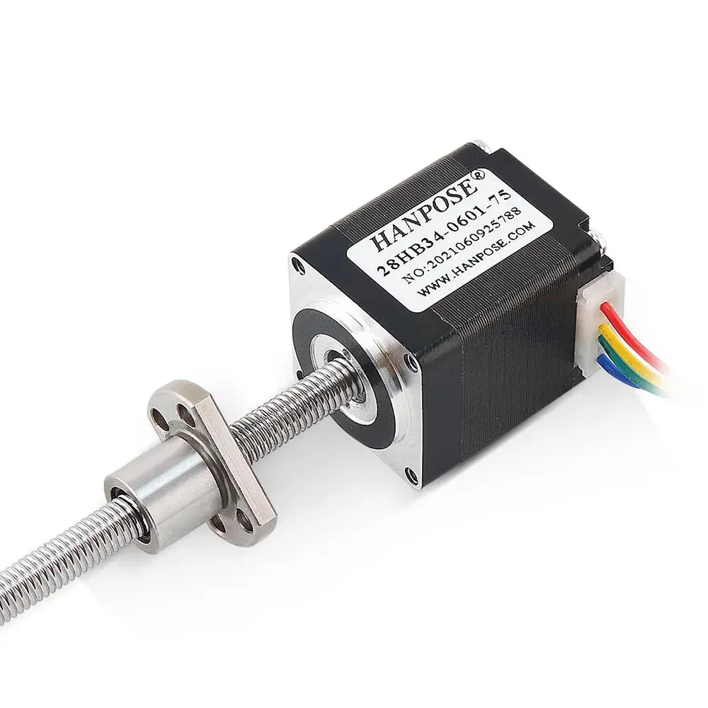 

28 Stepper Motor Linear 28HB34-SFU0601 L100MM Ball Screw Nema11 Motor for 3D Printer Accessories Ball Screw Motor