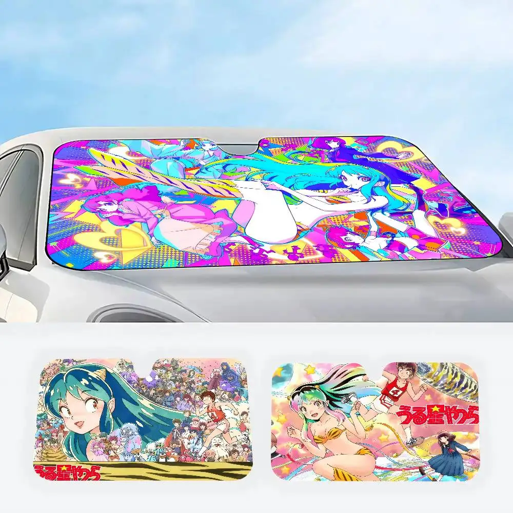 

Anime U-Urusei Y-Yatsura Car Sun Shade Front Windshield Coverings Blocker Auto Protector Window Visor Men Women SUV Truck
