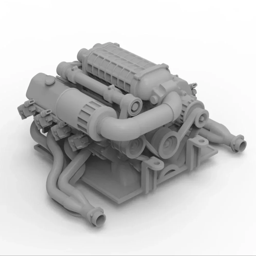 Decoración de modelo de motor de coche RC para 1/10 VP OPTIC H10 KIT TRX4 Defender AXIAL SCX10 RC4WD Sport Jeep K10 TF2 TRX6 G63