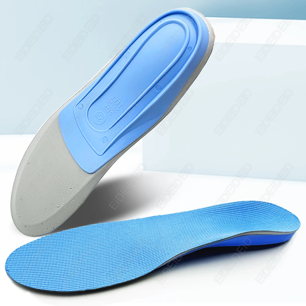 Unisex Orthotic Insoles Full Length Arch Support EVA PP Plantar Fasciitis Relief O/X Leg Correction for Running Work Daily Use