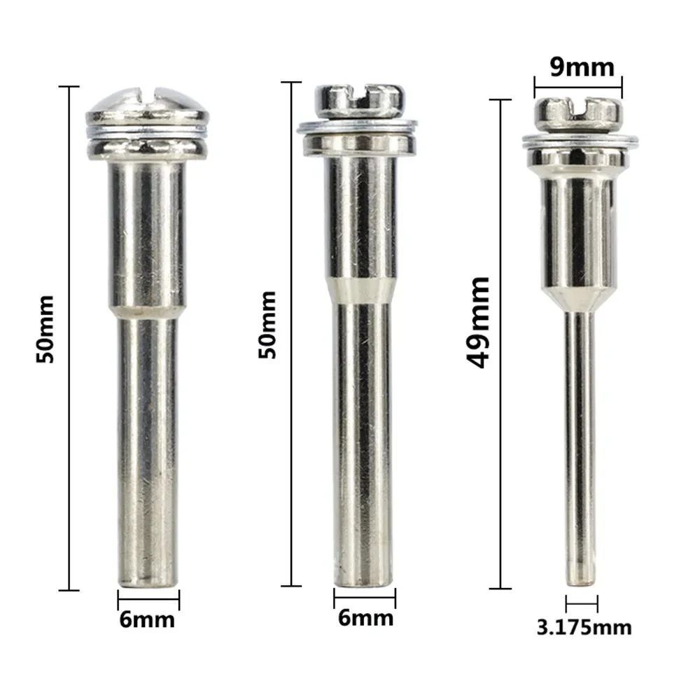 3.175/6mm Shank Polishing Wheel Mandrels Set 5pcs Cutting Disc Extension Rod Connective  For Dremel Rotary Tool